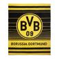Preview: Borussia Dortmund BVB Fleecedecke Streifen 150 x 200 cm